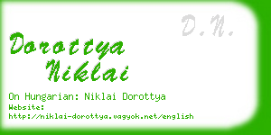 dorottya niklai business card